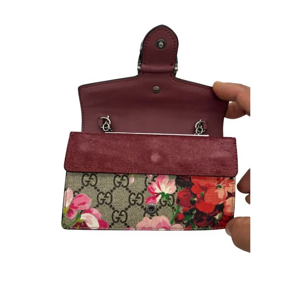 Gucci  GG Supreme Monogram Blooms Super Mini Dionysus Shoulder bag*Dry Rose - Picture 8 of 16
